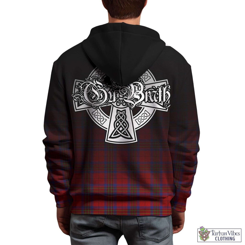 Tartan Vibes Clothing Leslie Modern Tartan Hoodie Featuring Alba Gu Brath Family Crest Celtic Inspired