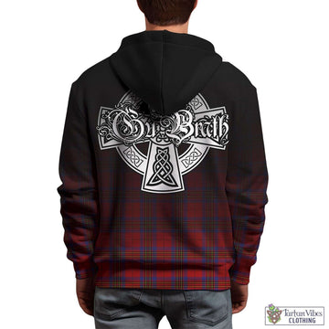 Leslie Tartan Hoodie Featuring Alba Gu Brath Family Crest Celtic Inspired