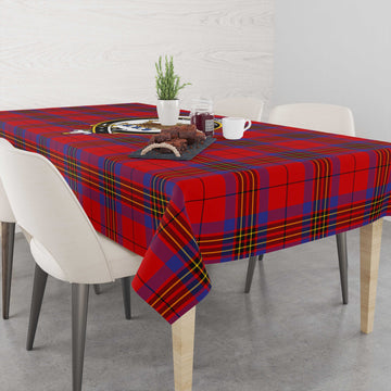 Leslie Tartan Tablecloth with Family Crest