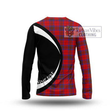 Leslie Tartan Long Sleeve T-Shirt with Family Crest Circle Style