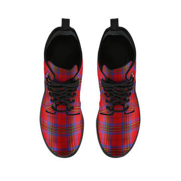 Leslie Modern Tartan Leather Boots