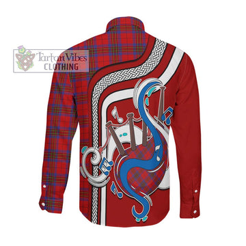 Leslie Tartan Long Sleeve Button Shirt with Epic Bagpipe Style