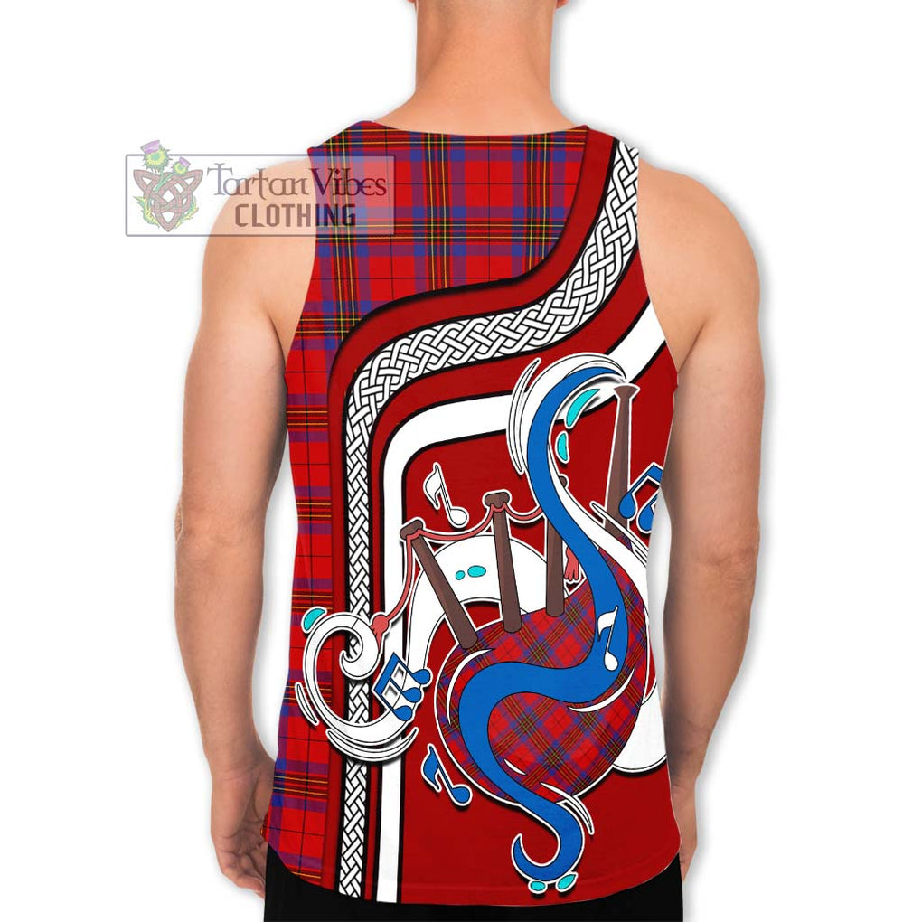 Leslie Tartan Men's Tank Top with Epic Bagpipe Style - Tartanvibesclothing Shop