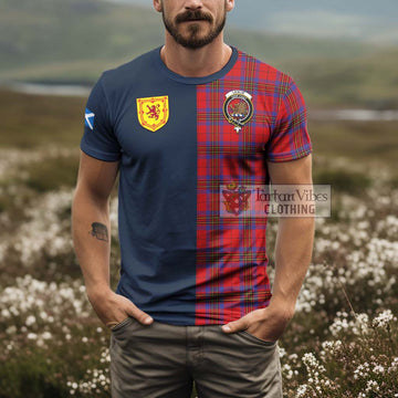 Leslie Tartan T-Shirt Alba with Scottish Lion Royal Arm Half Style