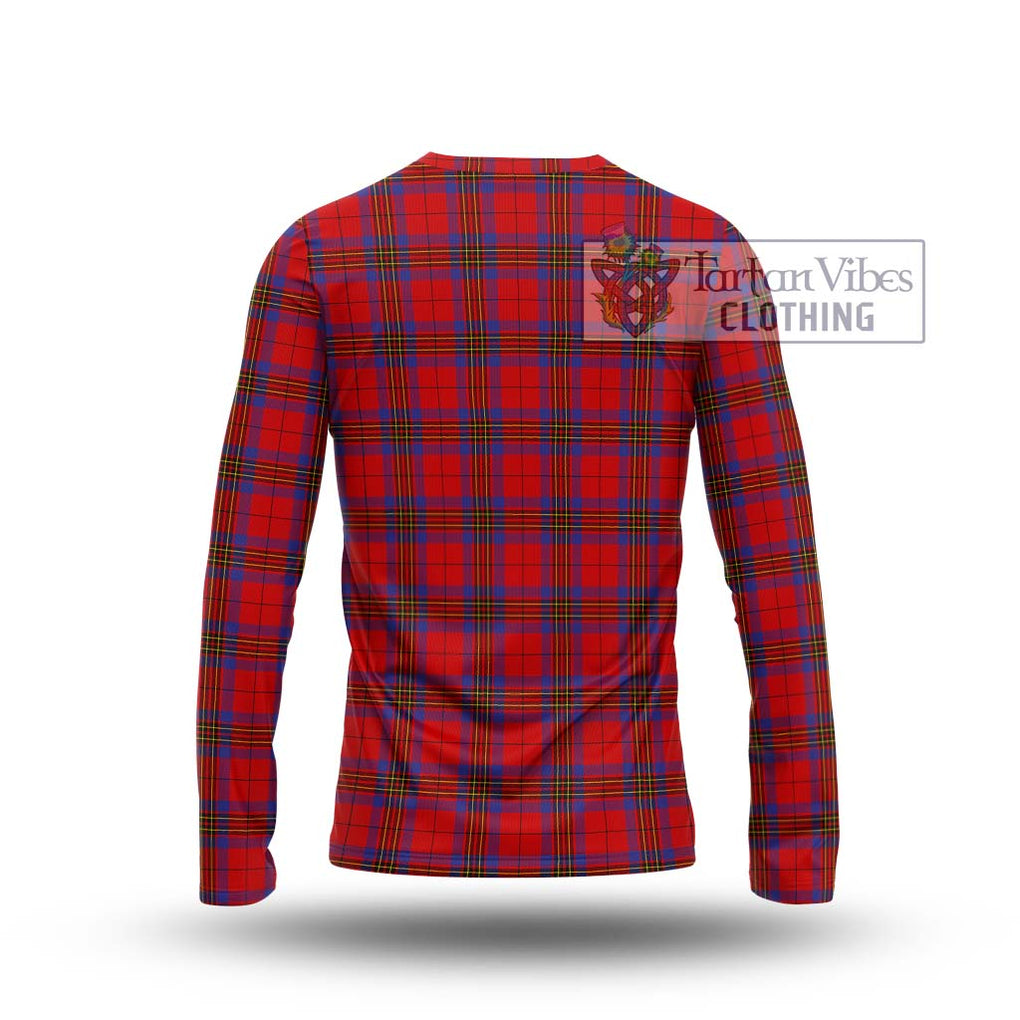 Leslie Tartan Long Sleeve T-Shirt with Family Crest DNA In Me Style - Tartanvibesclothing Shop