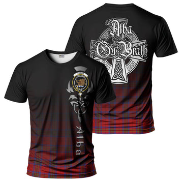 Leslie Tartan T-Shirt Featuring Alba Gu Brath Family Crest Celtic Inspired