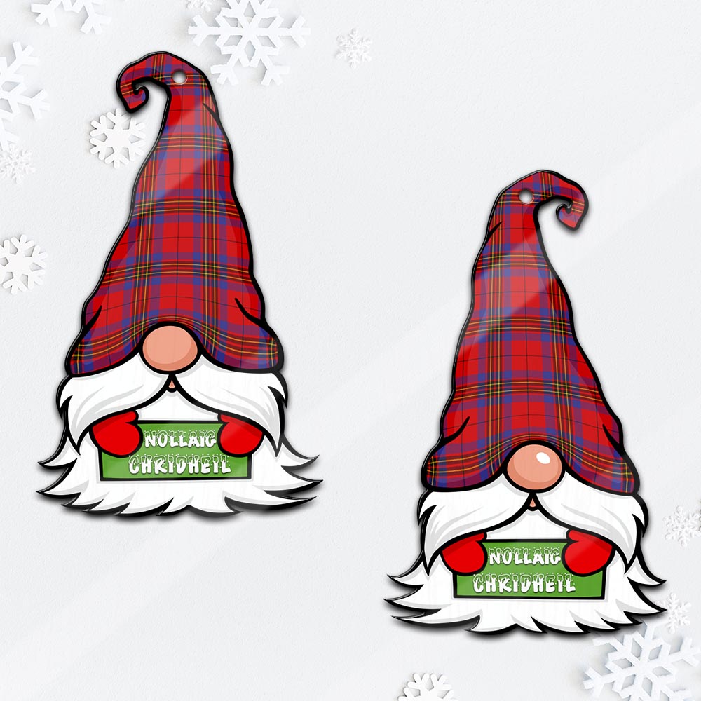 Leslie Gnome Christmas Ornament with His Tartan Christmas Hat - Tartan Vibes Clothing