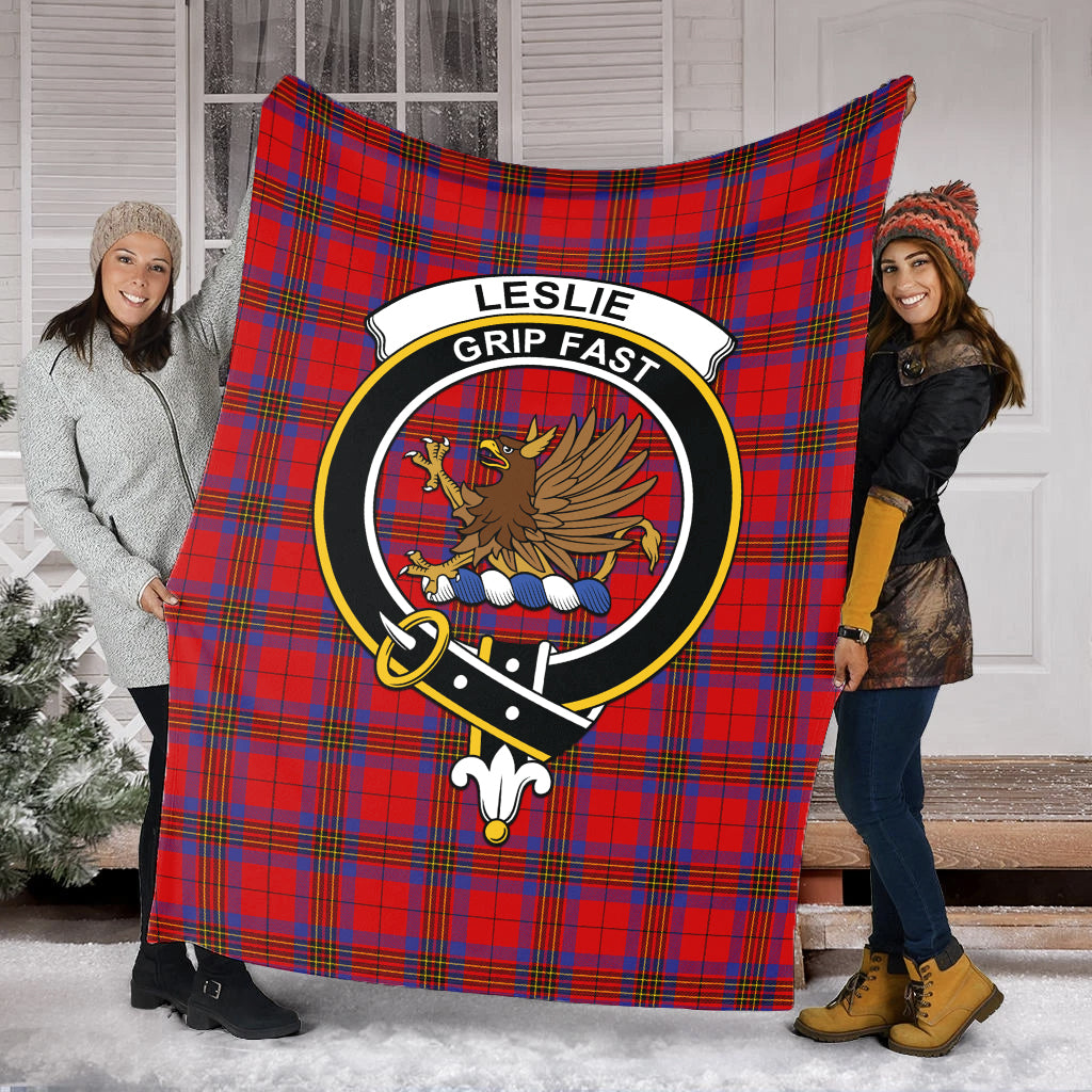 leslie-modern-tartab-blanket-with-family-crest