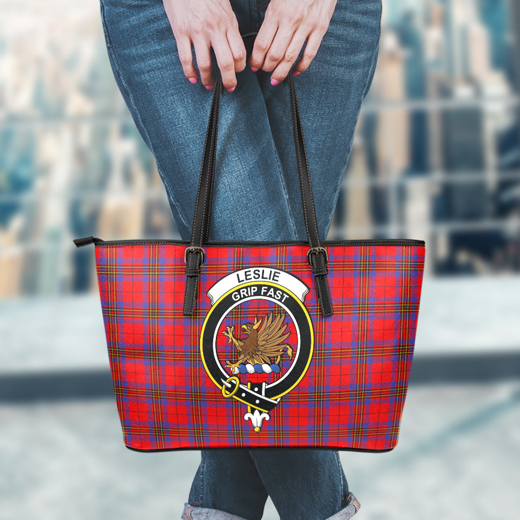 leslie-modern-tartan-leather-tote-bag-with-family-crest