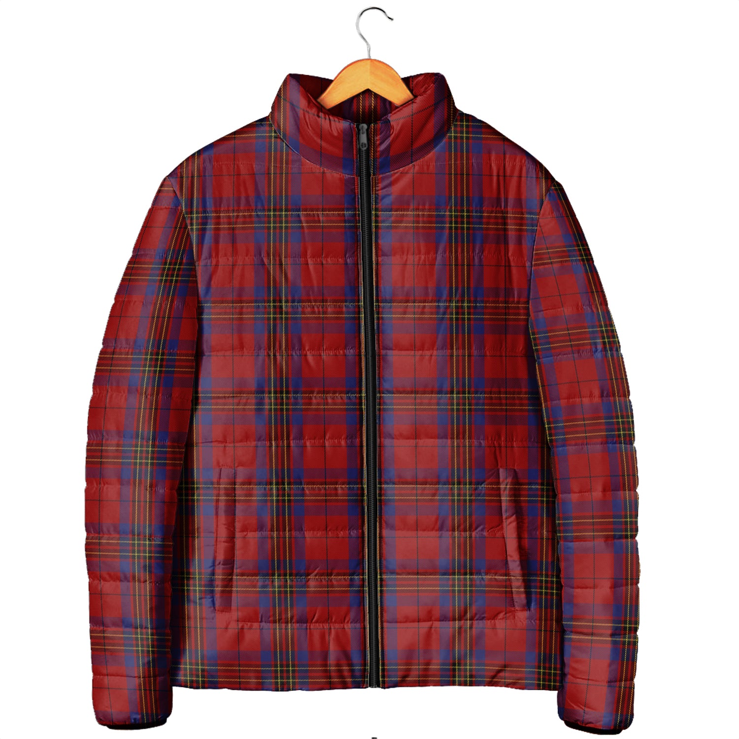 Leslie Red Tartan Padded Jacket Men's Padded Jacket - Tartan Vibes Clothing