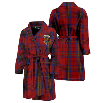 Leslie Red Tartan Bathrobe with Family Crest