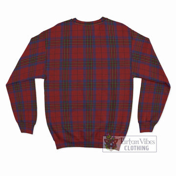 Leslie Red Tartan Sweatshirt with Family Crest DNA In Me Style