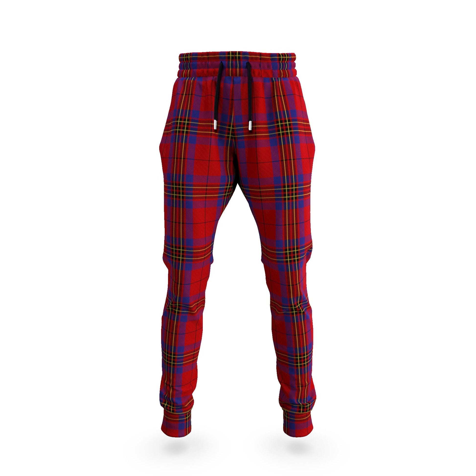 Leslie Red Tartan Joggers Pants 5XL - Tartan Vibes Clothing