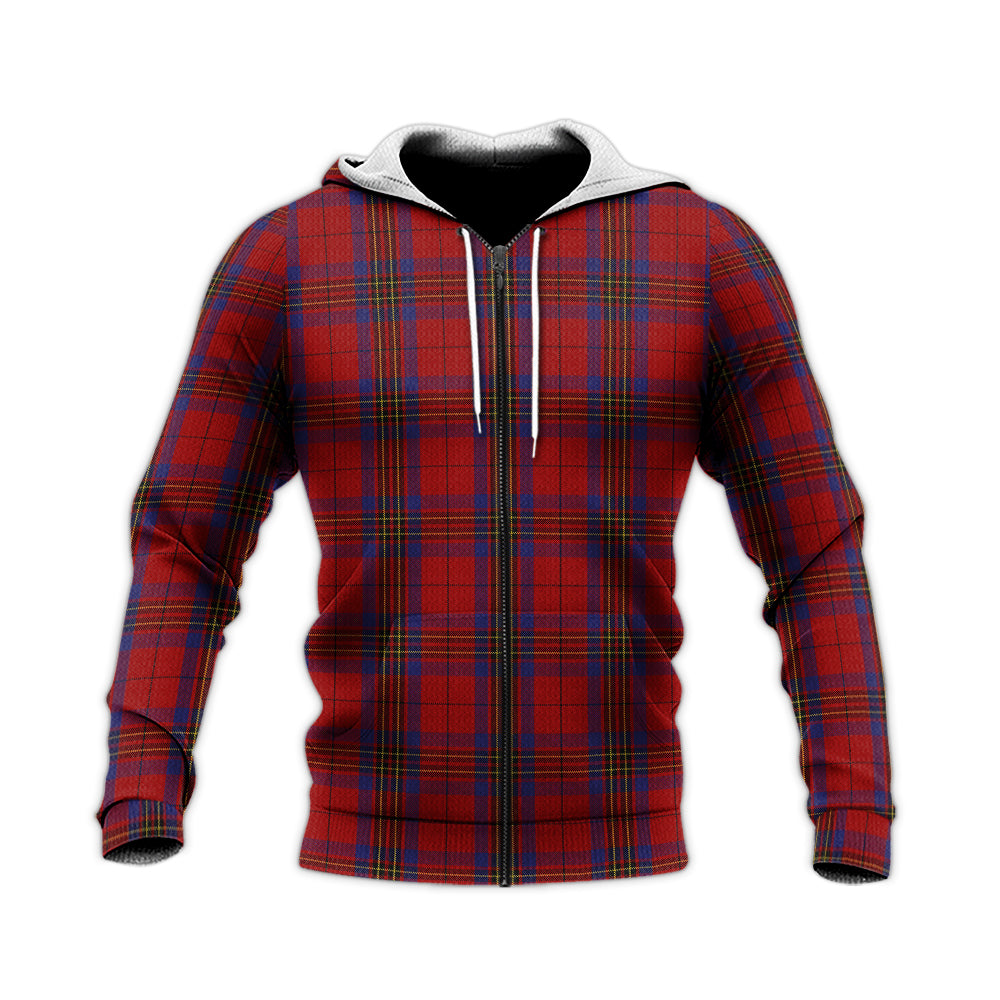 leslie-red-tartan-knitted-hoodie