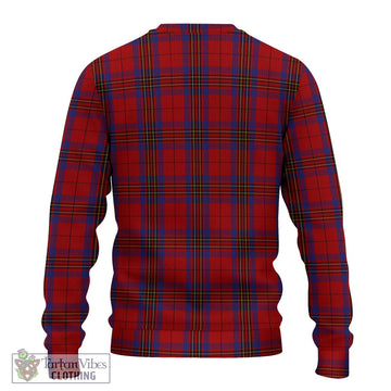 Leslie Red Tartan Ugly Sweater with Family Crest DNA In Me Style