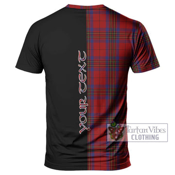 Leslie Red Tartan T-Shirt with Family Crest and Half Of Me Style