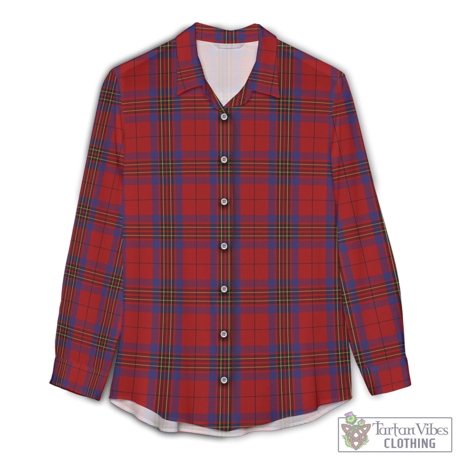 Leslie Red Tartan Womens Casual Shirt