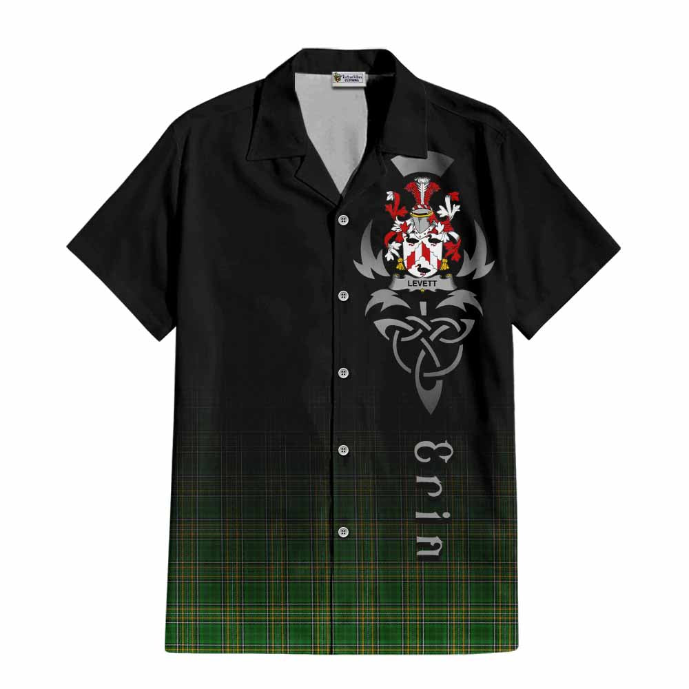 Levett Irish Clan Hawaiian Shirt with Coat of Arms Erin Go Bragh Celtic Inspired Kid - Tartan Vibes Clothing