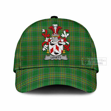 Levett Irish Clan Tartan Classic Cap with Coat of Arms