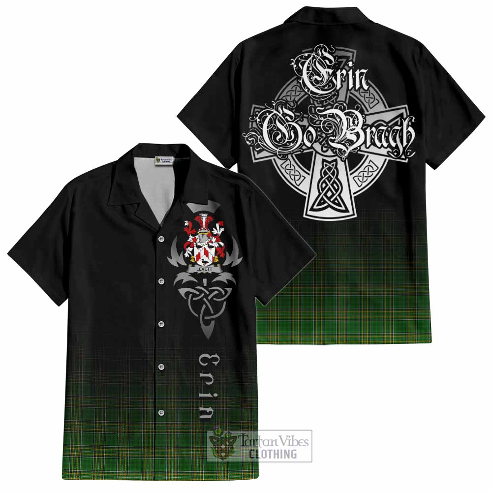Levett Irish Clan Hawaiian Shirt with Coat of Arms Erin Go Bragh Celtic Inspired - Tartan Vibes Clothing