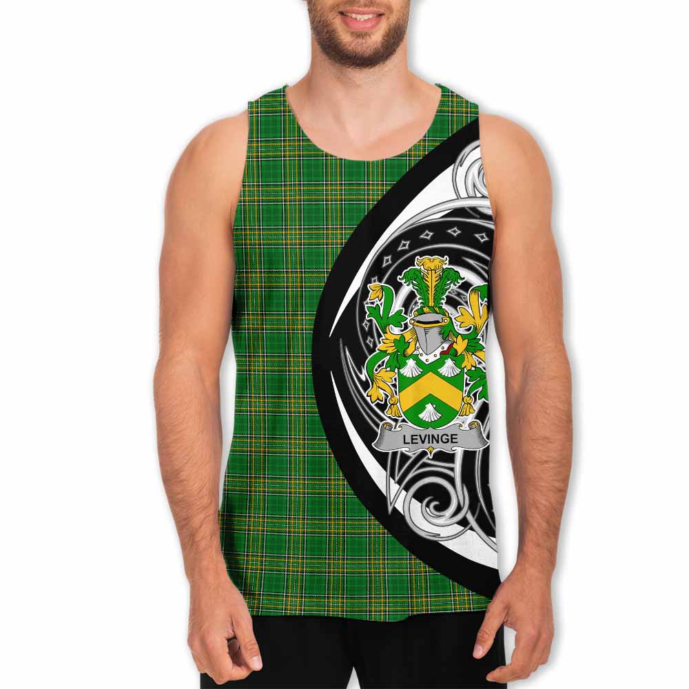 Levinge Irish Clan Men's Tank Top Celtic Circle Style Men - Tartan Vibes Clothing
