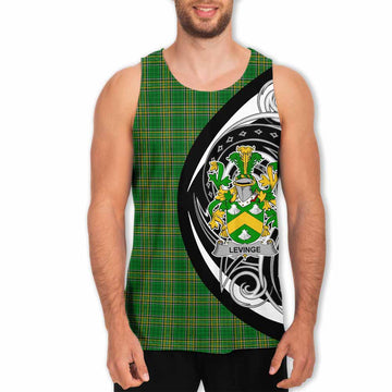 Levinge Irish Clan Men's Tank Top Celtic Circle Style Men - Tartan Vibes Clothing