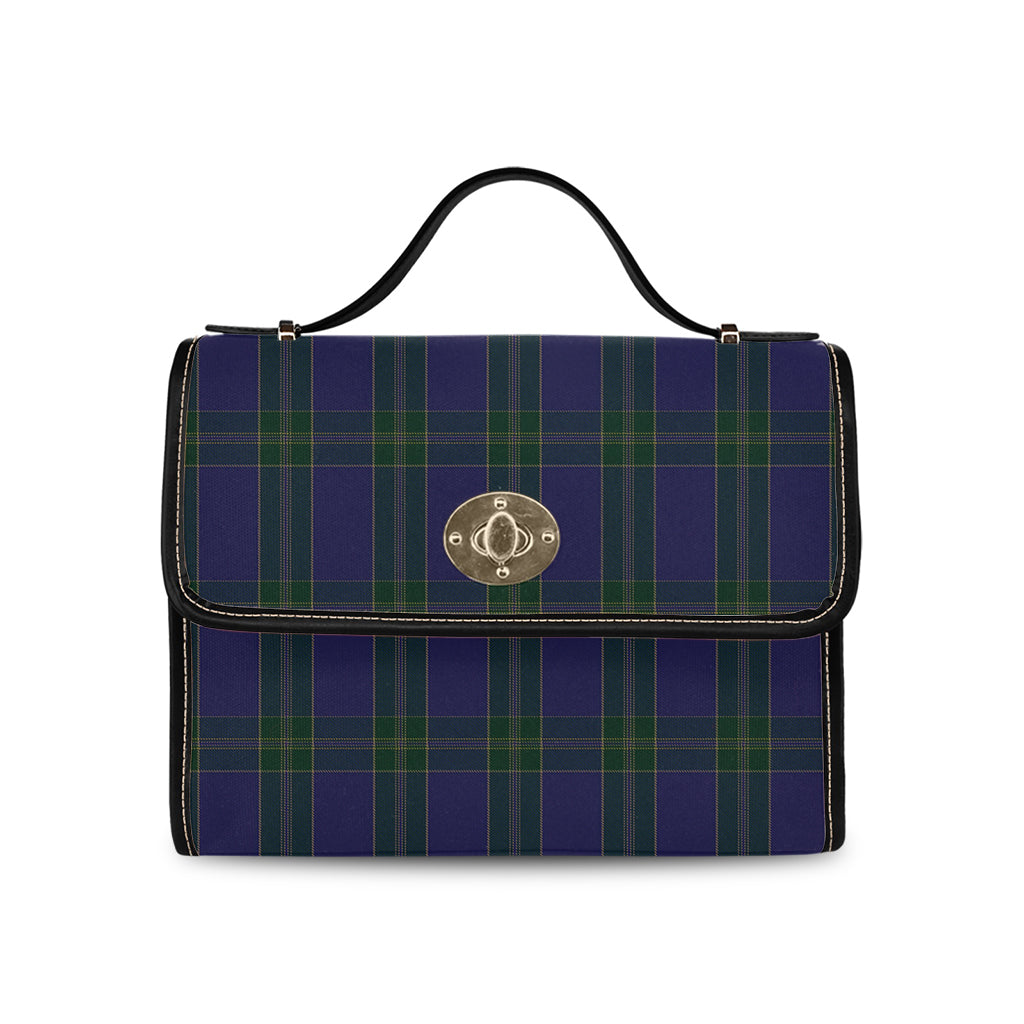 lewis-of-wales-tartan-leather-strap-waterproof-canvas-bag