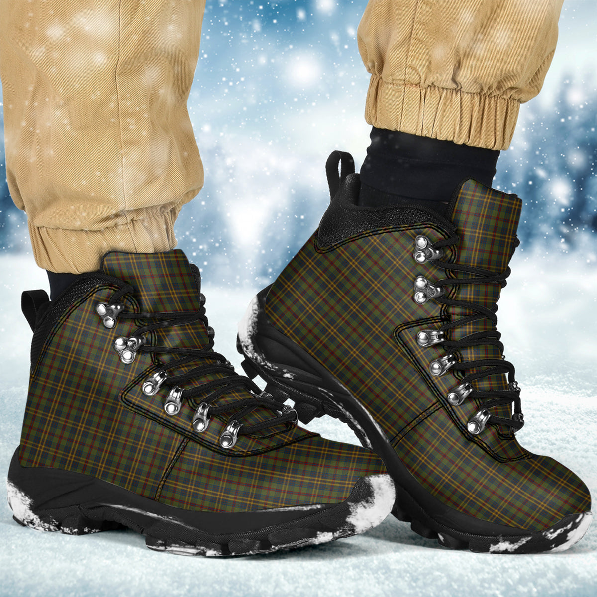 Limerick County Ireland Tartan Alpine Boots Men's Boots - Tartan Vibes Clothing