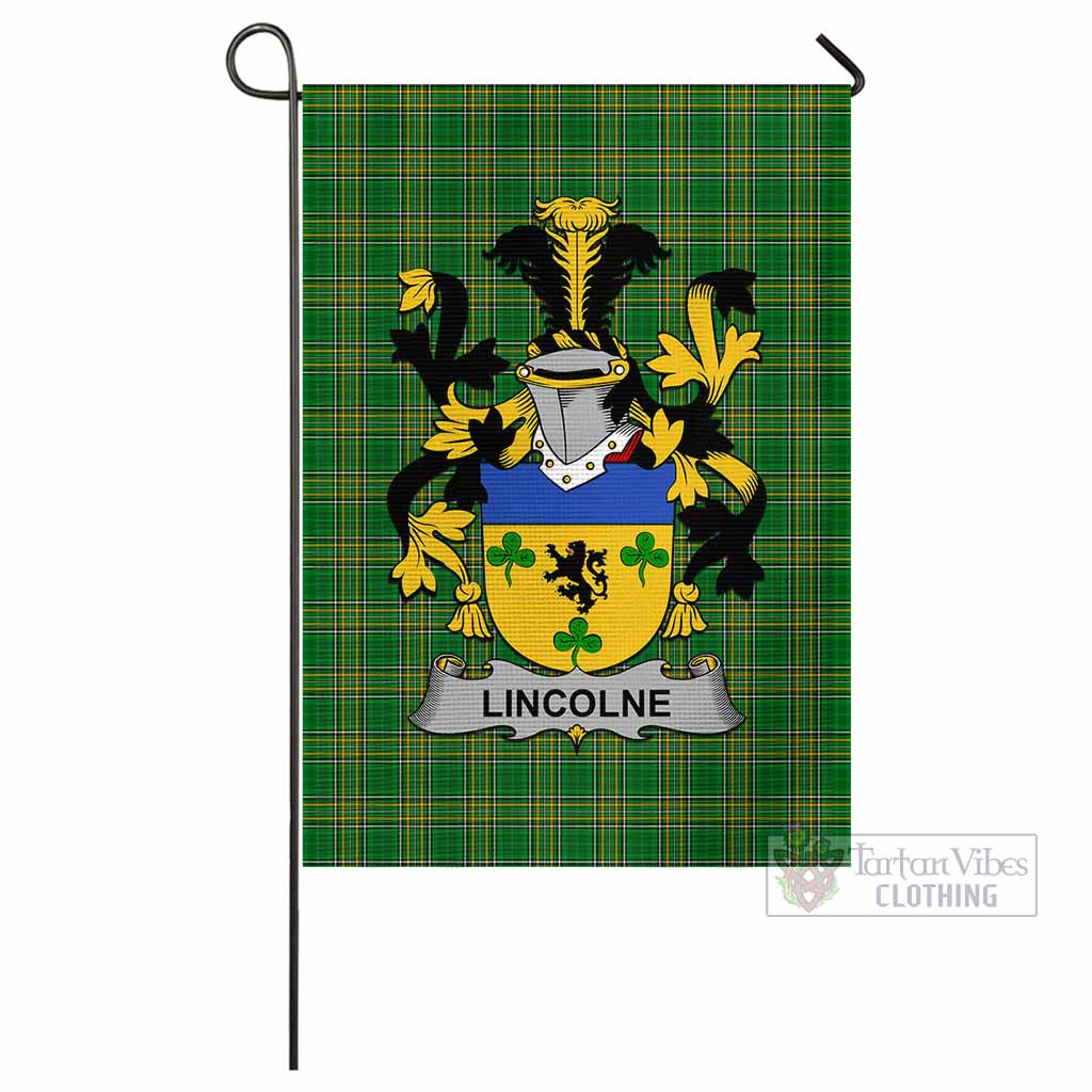 Tartan Vibes Clothing Lincolne Irish Clan Flag with Coat of Arms