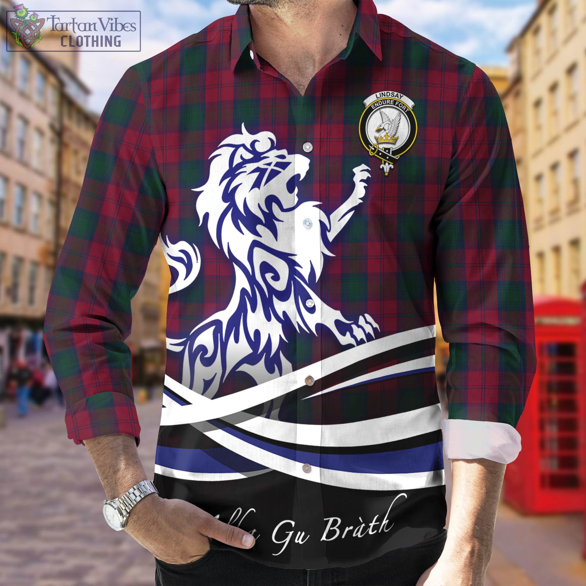 lindsay-tartan-long-sleeve-button-up-shirt-with-alba-gu-brath-regal-lion-emblem