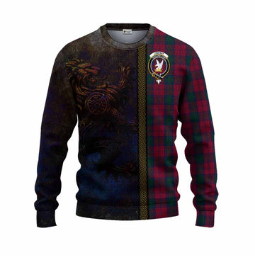 Lindsay Tartan Family Crest Knitted Sweater Alba Gu Brath Be Brave Lion Ancient Style Unisex - Tartan Vibes Clothing