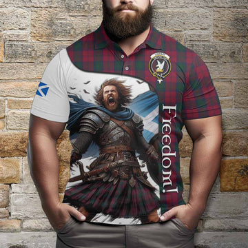 Lindsay Crest Tartan Polo Shirt Inspired by the Freedom of Scottish Warrior