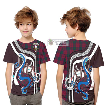 Lindsay Tartan Kid T-Shirt with Epic Bagpipe Style