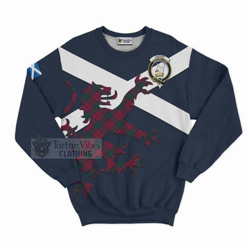 Lindsay Tartan Lion Rampant Sweatshirt  Proudly Display Your Heritage with Alba Gu Brath and Clan Name