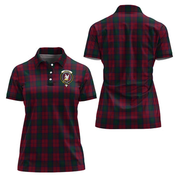 Lindsay Tartan Polo Shirt with Family Crest For Women