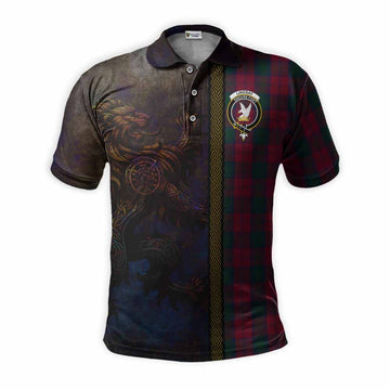 Lindsay Tartan Family Crest Polo Shirt Alba Gu Brath Be Brave Lion Ancient Style Kid - Tartan Vibes Clothing