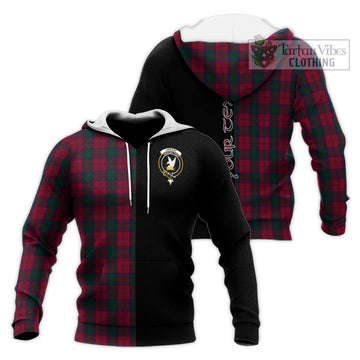 Lindsay Tartan Knitted Hoodie with Family Crest and Half Of Me Style