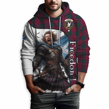 Lindsay Crest Tartan Hoodie Inspired by the Freedom of Scottish Warrior