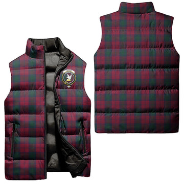 Lindsay Tartan Sleeveless Puffer Jacket with Family Crest