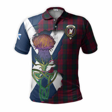 Lindsay Tartan Family Crest Polo Shirt Scottish Thistle Celtic Inspired Kid - Tartan Vibes Clothing