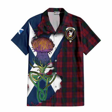 Lindsay Tartan Family Crest Hawaiian Shirt Scottish Thistle Celtic Inspired Kid - Tartan Vibes Clothing