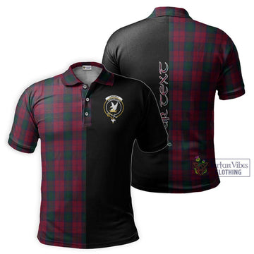 Lindsay Tartan Polo Shirt with Family Crest and Half Of Me Style Kid - Tartan Vibes Clothing