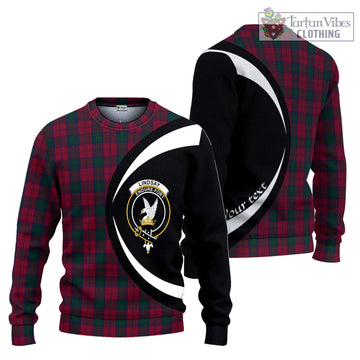 Lindsay Tartan Ugly Sweater with Family Crest Circle Style