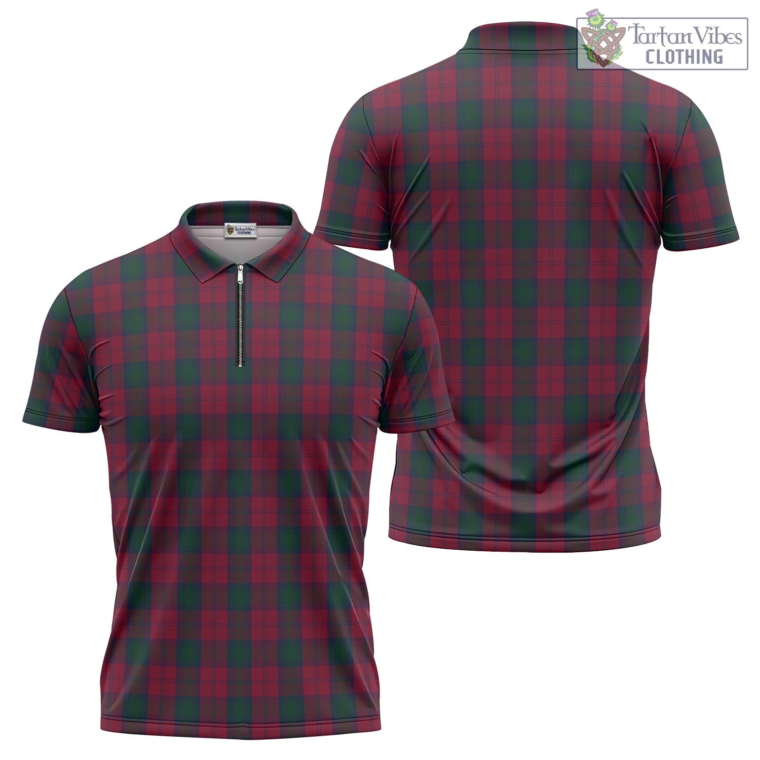 Tartan Vibes Clothing Lindsay Tartan Zipper Polo Shirt