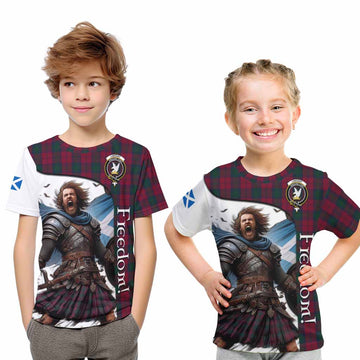 Lindsay Crest Tartan Kid T-Shirt Inspired by the Freedom of Scottish Warrior