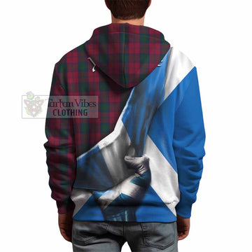 Lindsay Tartan Hoodie with Family Crest Scotland Patriotic Style