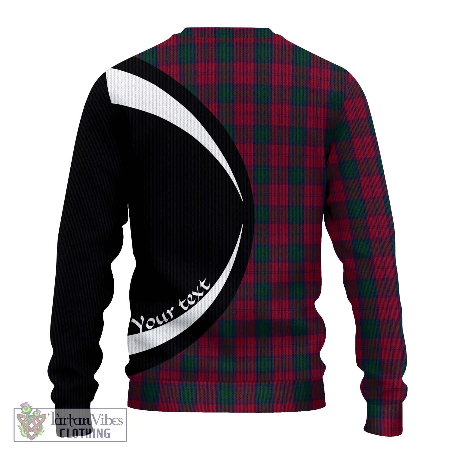 Lindsay Tartan Ugly Sweater with Family Crest Circle Style - Tartan Vibes Clothing