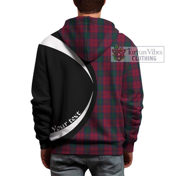 Lindsay Tartan Hoodie with Family Crest Circle Style