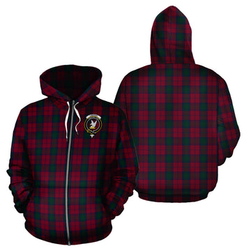 Lindsay Tartan Hoodie with Family Crest