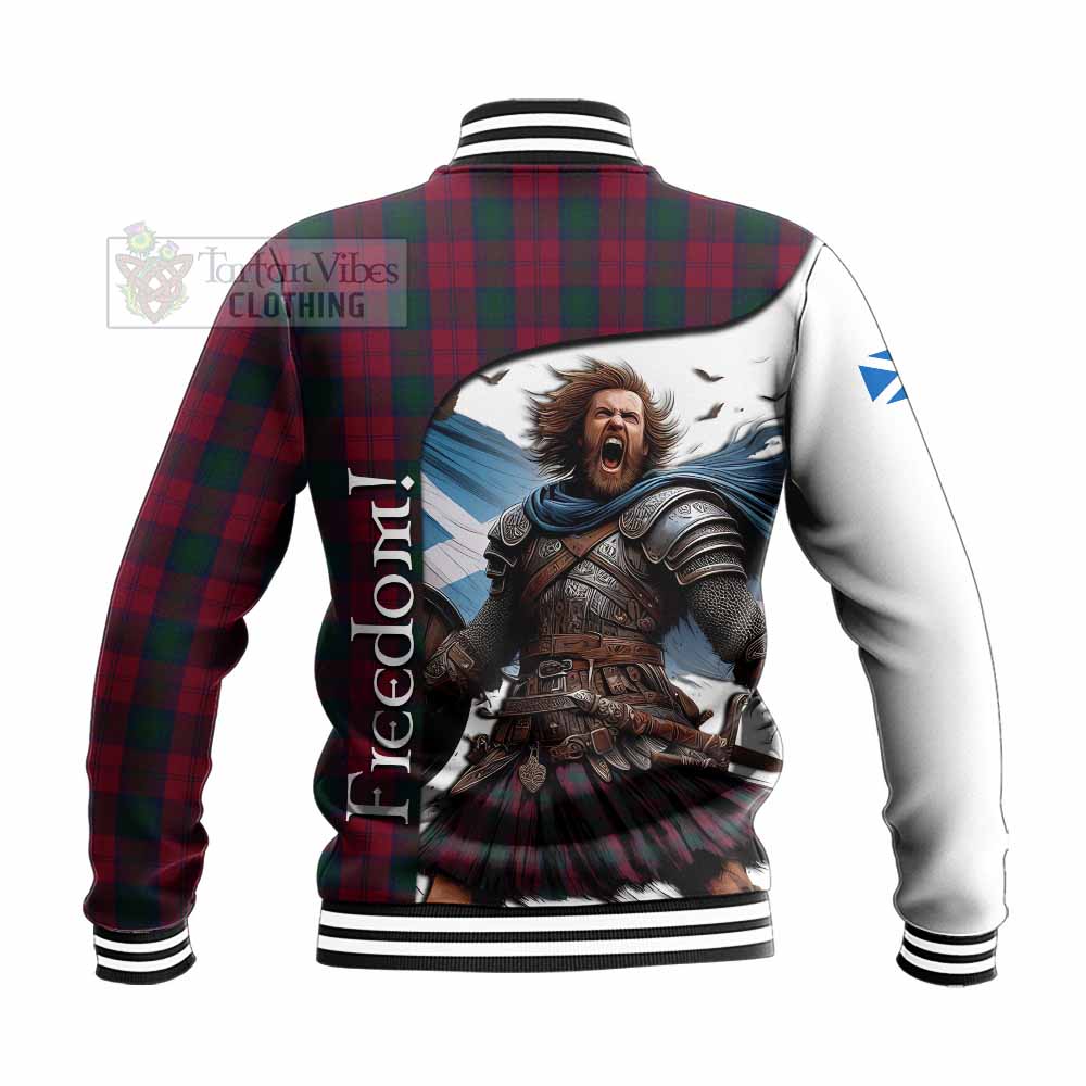 Tartan Vibes Clothing Lindsay Crest Tartan Baseball Jacket Inspired by the Freedom of Scottish Warrior